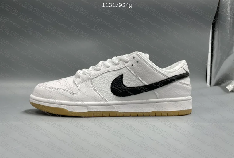 Nike SB Dunk Low Pro White Gum Sneakers 6