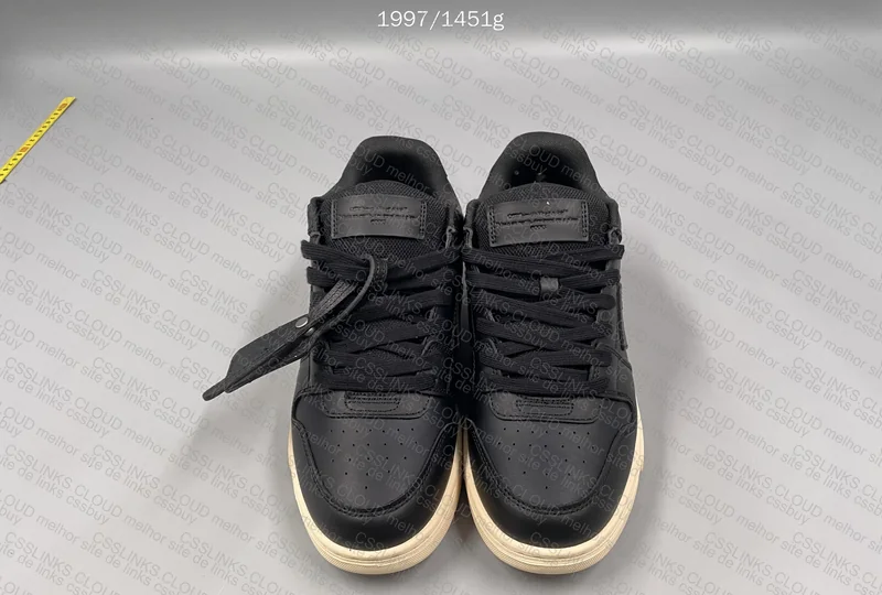Off White Out of Office Black Gum Sneakers