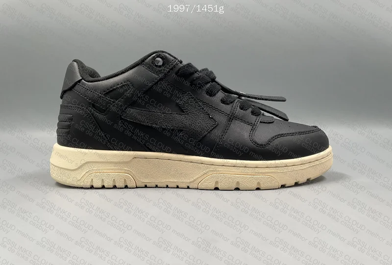 Off White Out of Office Black Gum Sneakers 2