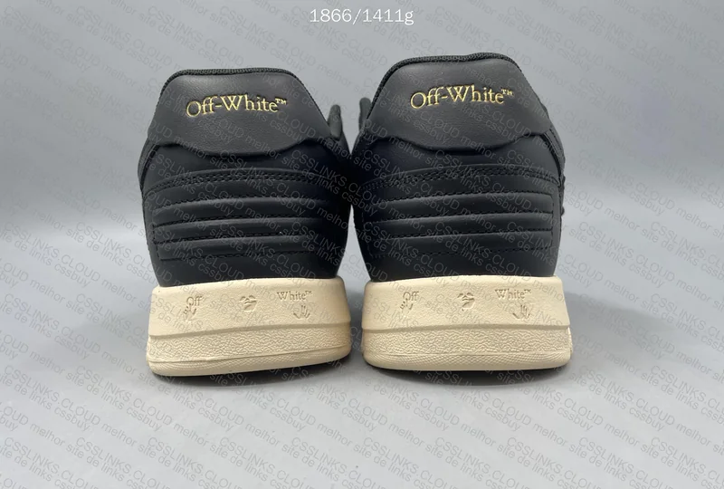 Off White Out of Office Black Gum Sneakers 3