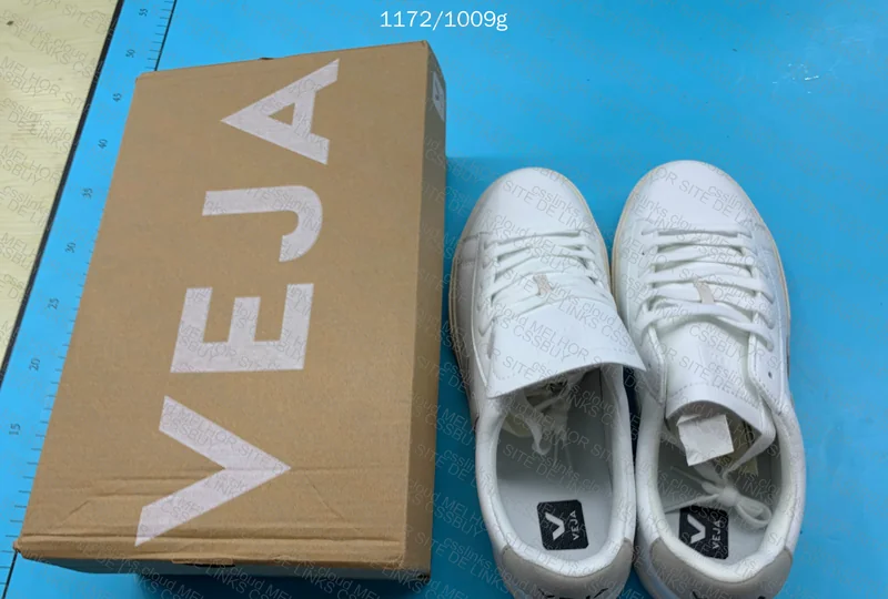 Veja White with Suede Sneakers 3