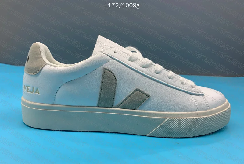 Veja White with Suede Sneakers 5