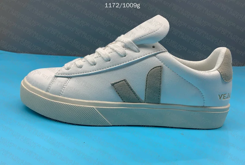 Veja White with Suede Sneakers 6