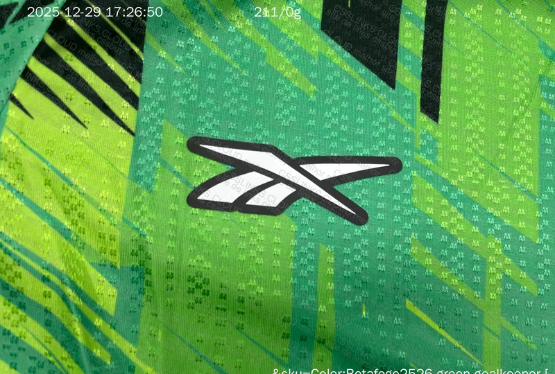 Botafogo Goalkeeper Third Jersey Reebok 2025 4