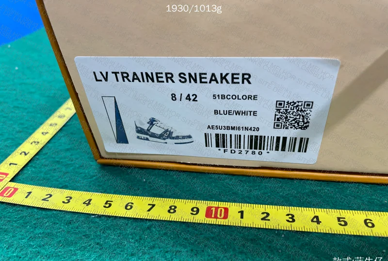 TG BATCH Louis Vuitton Trainer Low Monogram Denim Blue 2