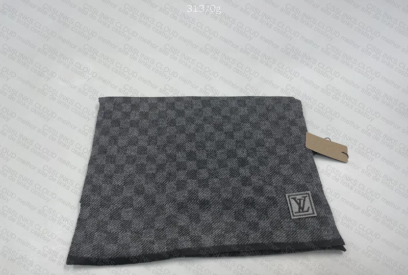 Black LV Louis Vuitton Beanie and Scarf 2