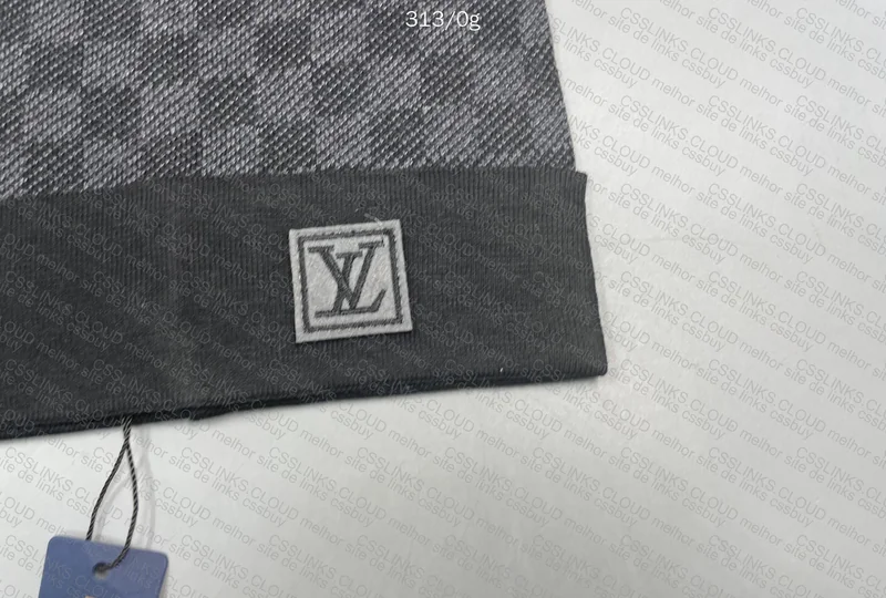 Black LV Louis Vuitton Beanie and Scarf 7