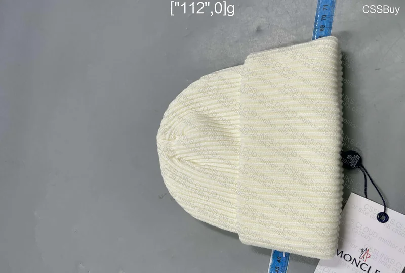 White Moncler Beanie 2