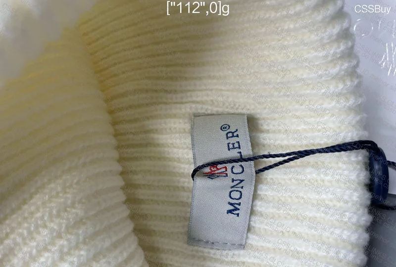 White Moncler Beanie 3