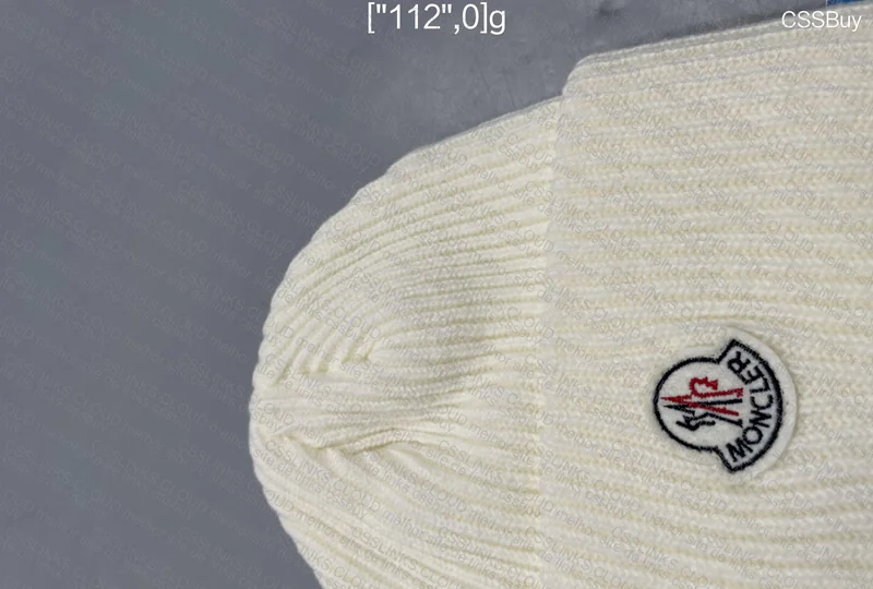 White Moncler Beanie 4