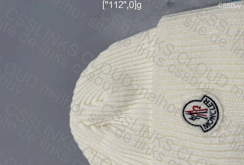 White Moncler Beanie 5