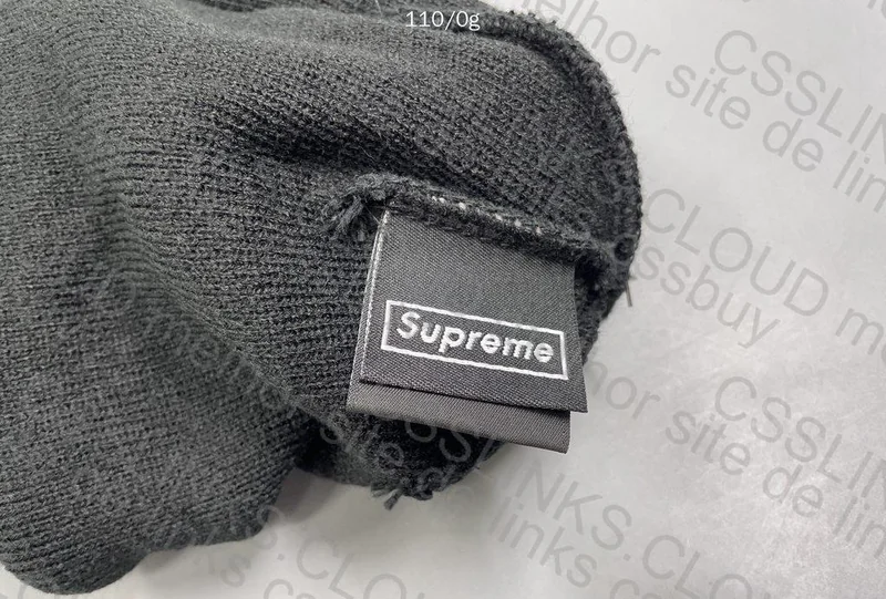 Supreme x New Era Box Logo FW21 'Black' Beanie 6