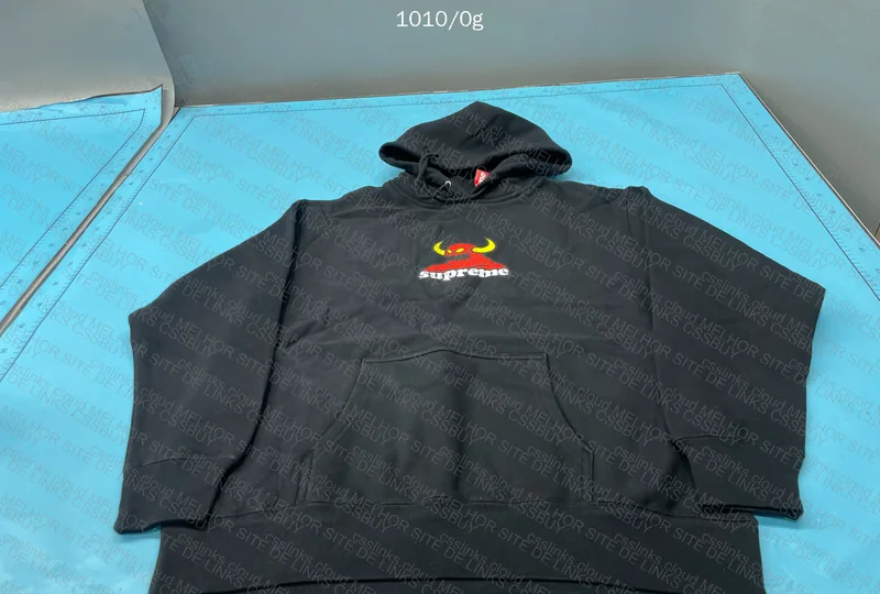 Toy Machine x Supreme Hooded Sweatshirt Black 3