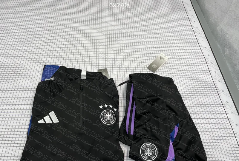 Black and Purple Germany Track Suit