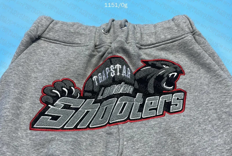 Trapstar Shooters Hoodie Tracksuit GREY/RED 3