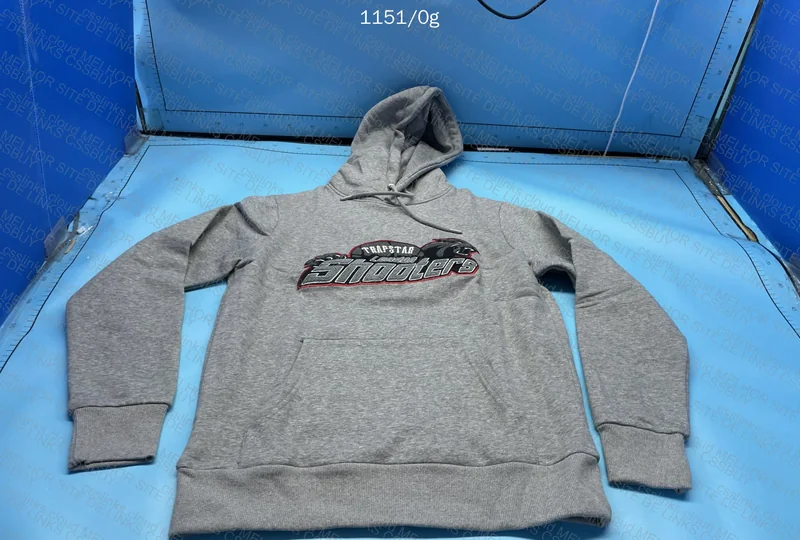 Trapstar Shooters Hoodie Tracksuit GREY/RED 4
