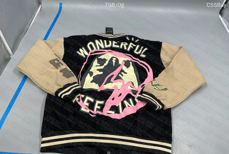 Travis Scott Cactus Jack For Fragment Manifest Letterman Jacket 3