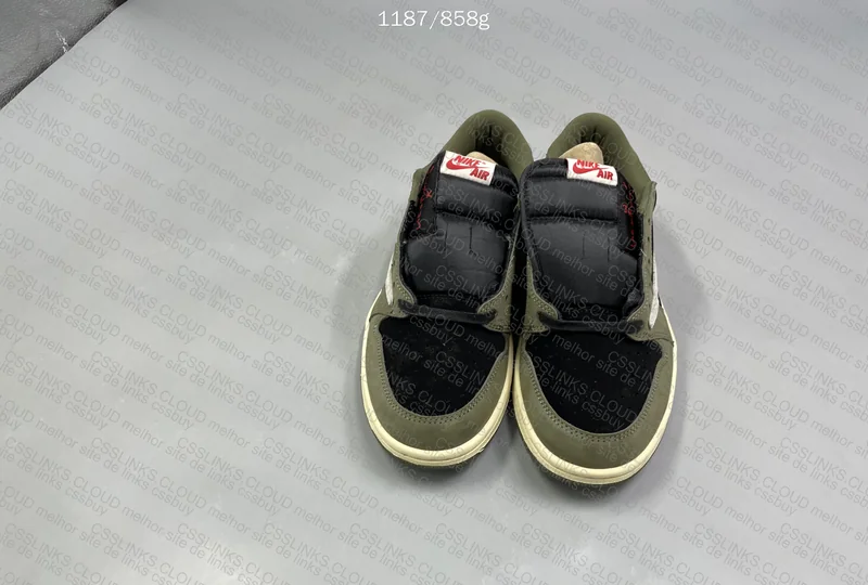 Travis Scott x Air Jordan 1 Black Olive