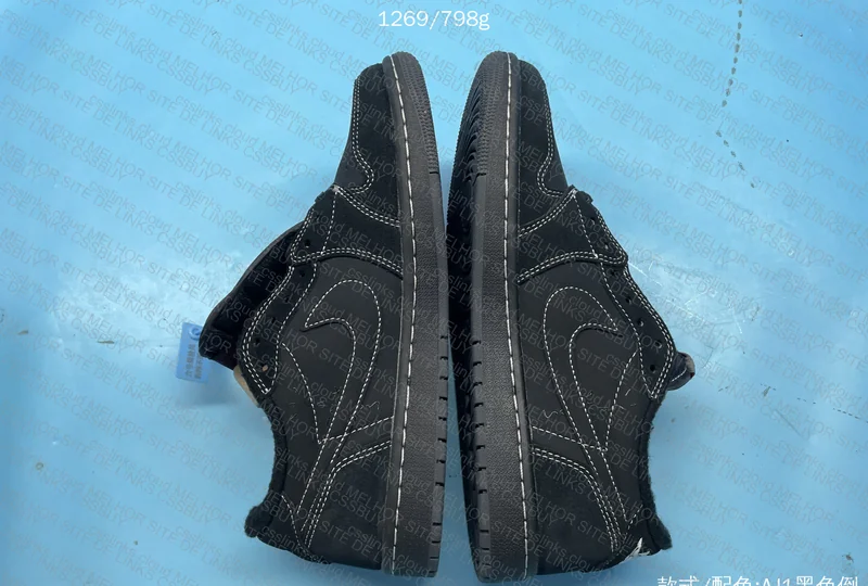 Travis Scott x Air Jordan 1 Low Black 3