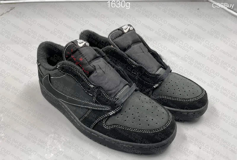 Travis Scott x Air Jordan 1 Low Black Phantom 4