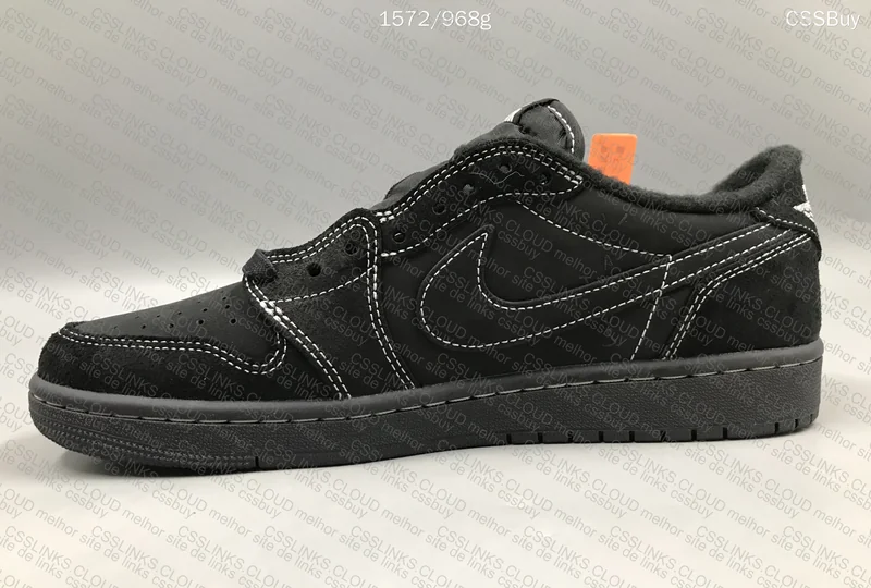 Travis Scott x Air Jordan 1 Low Black Phantom 4