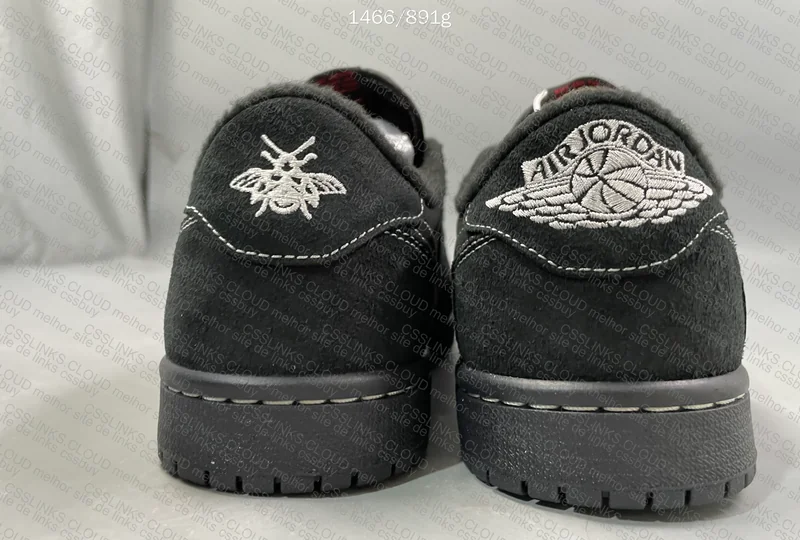 Travis Scott x Air Jordan 1 Low Black Phantom 3