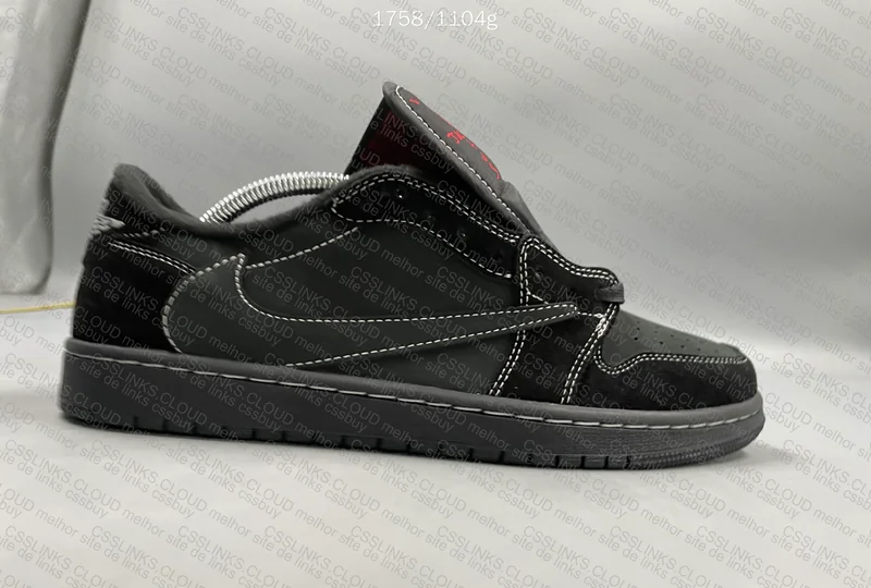 Travis Scott x Air Jordan 1 Low Black Phantom 158sir