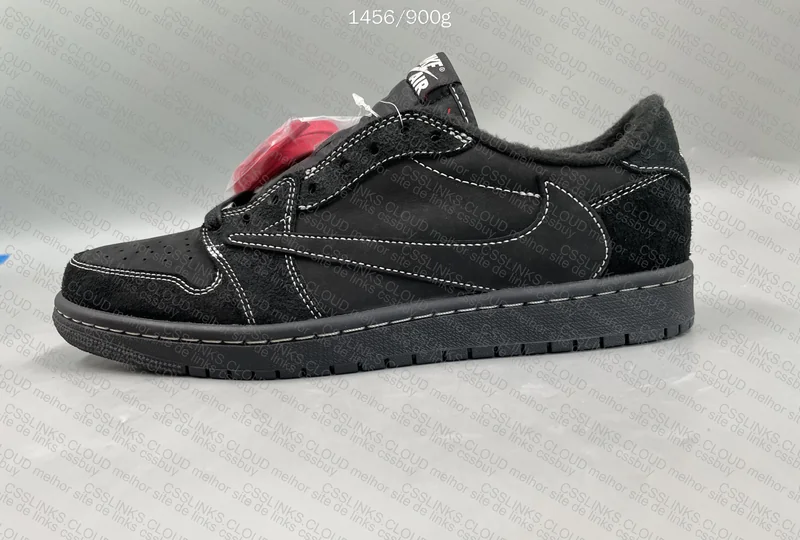 Travis Scott x Air Jordan 1 Low black phantom FK 3