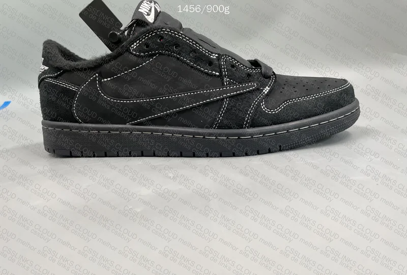 Travis Scott x Air Jordan 1 Low black phantom FK 4