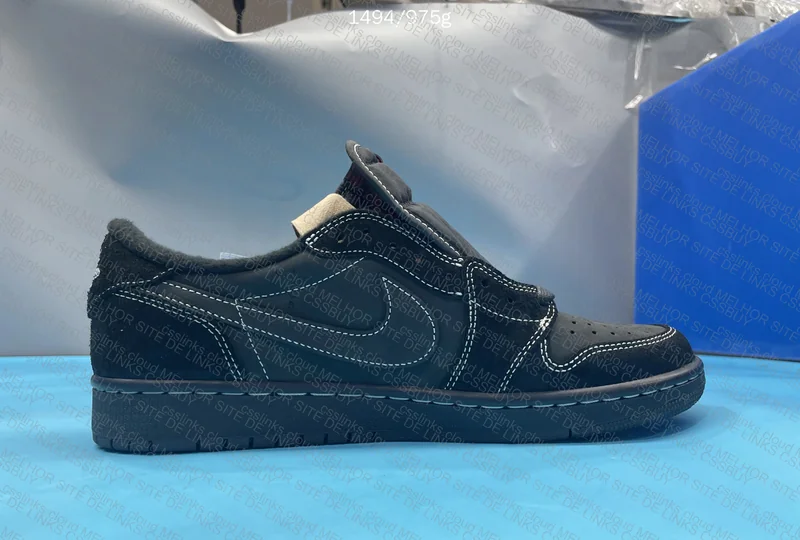 Travis Scott x Air Jordan 1 Low Black Phantom FK 3