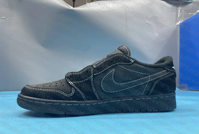 Travis Scott x Air Jordan 1 Low Black Phantom FK 6