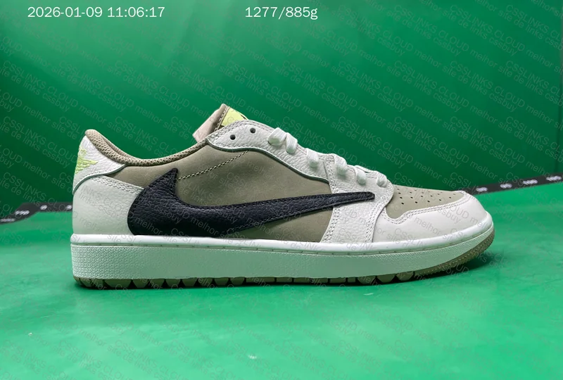 Travis Scott x Air Jordan 1 Low Golf Neutral Olive 5