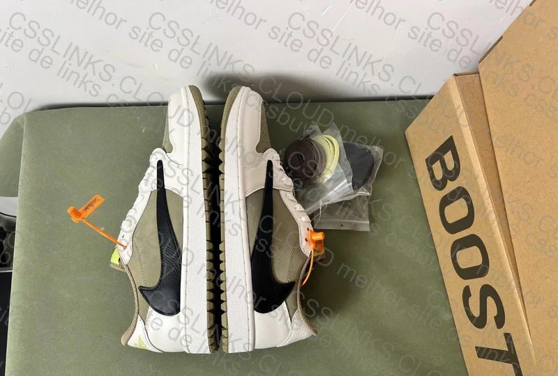 Travis Scott x Air Jordan 1 Low Golf “Olive” 2