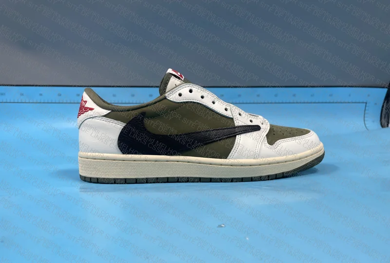 Travis Scott x Air Jordan 1 Low Medium Olive 5