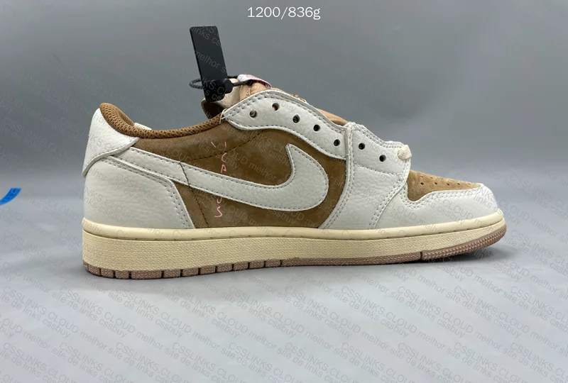 TRAVIS SCOTT X AIR JORDAN 1 LOW OG SAIL/SHY PINK - OVOSNEAKER 2