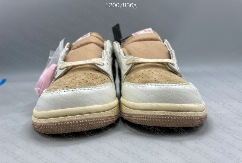 TRAVIS SCOTT X AIR JORDAN 1 LOW OG SAIL/SHY PINK - OVOSNEAKER 4