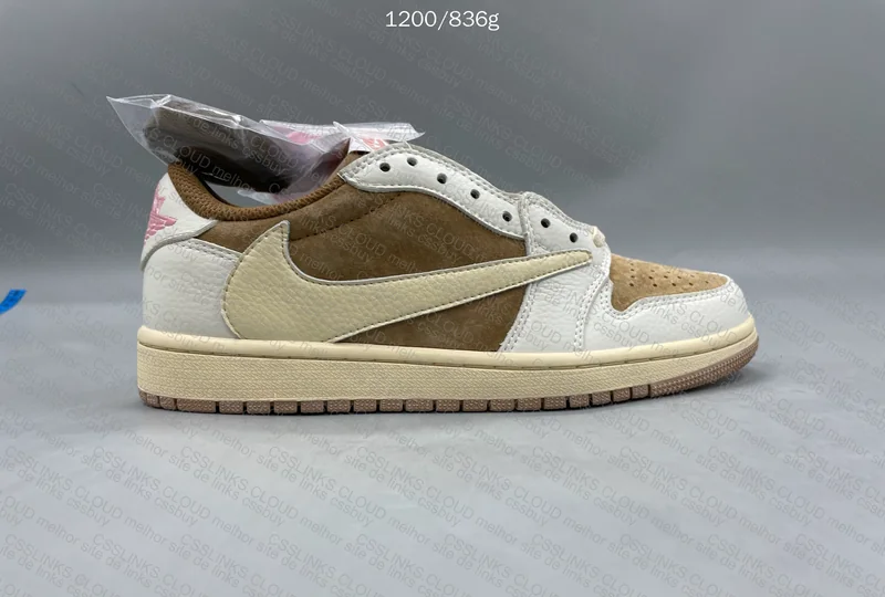 TRAVIS SCOTT X AIR JORDAN 1 LOW OG SAIL/SHY PINK - OVOSNEAKER 6