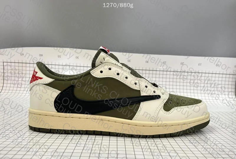 Travis Scott x Air Jordan 1 Low OG SP Medium Olive 5