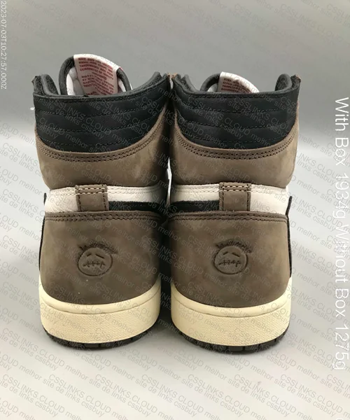 Travis Scott x Air Jordan 1 Retro High Dark Mocha (dnv k) 4