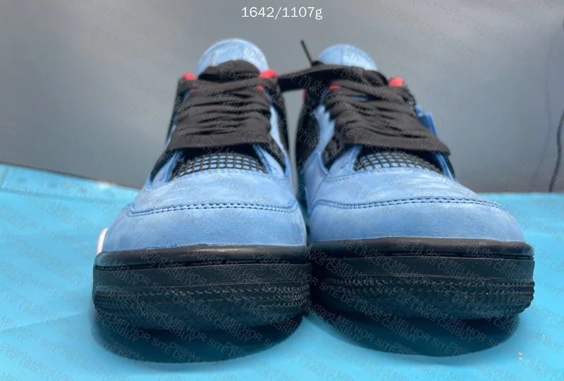 Travis Scott x Air Jordan 4 Blue 3