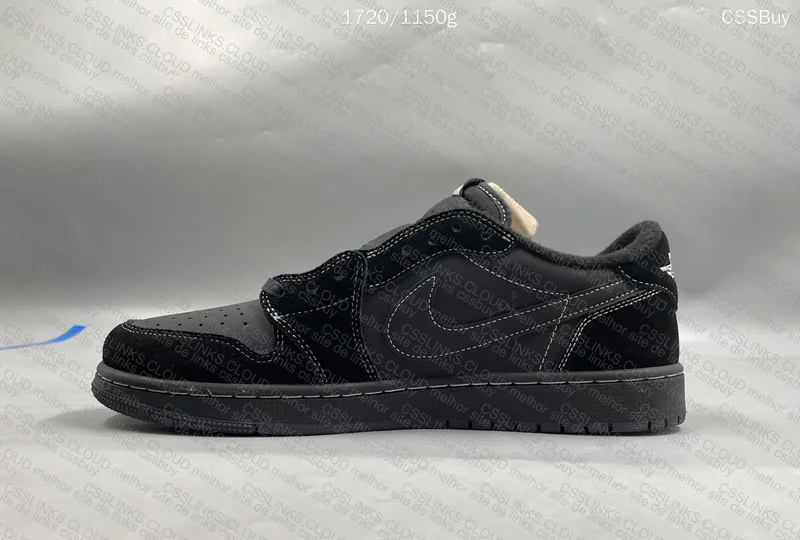 Travis Scott x Air Jordan AJ1 Low Black Phantom 46 EUR 44BR 3