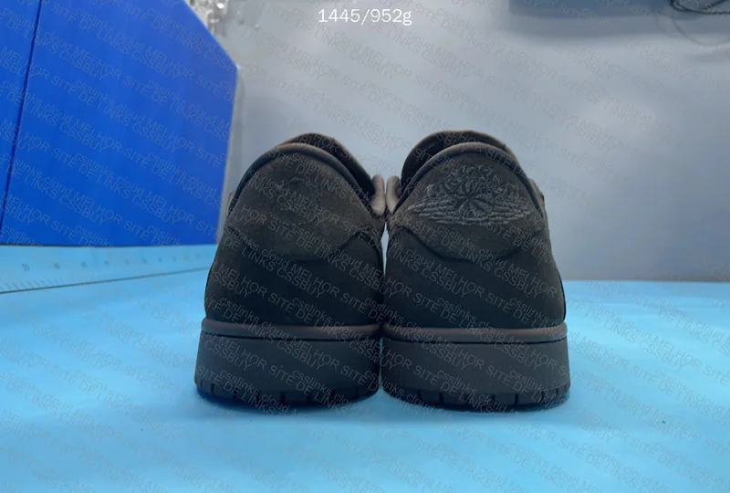 Travis scott x aj1 low velvet brown B Grade 3