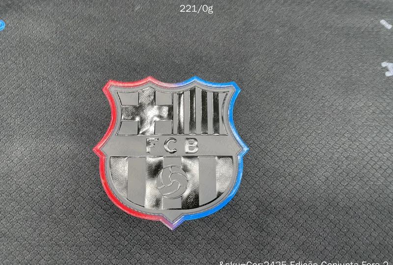Travis Scott x Barcelona Away Jersey (Sticker crooked? Or angle?) 2