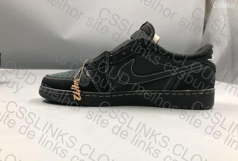 TS x Air Jordan 1 Low "Black Phantom" 2