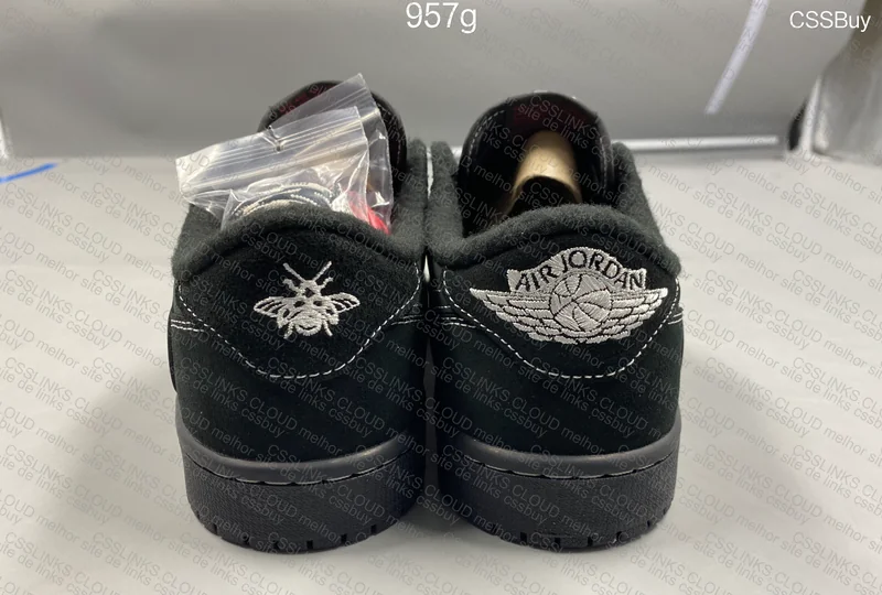 TS x AJ 1 Low 'Black Phantom'