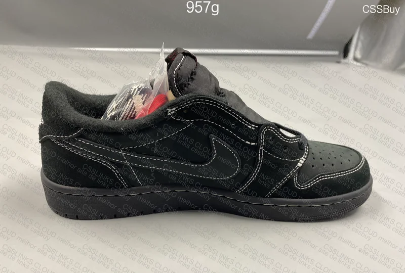 TS x AJ 1 Low 'Black Phantom' 2