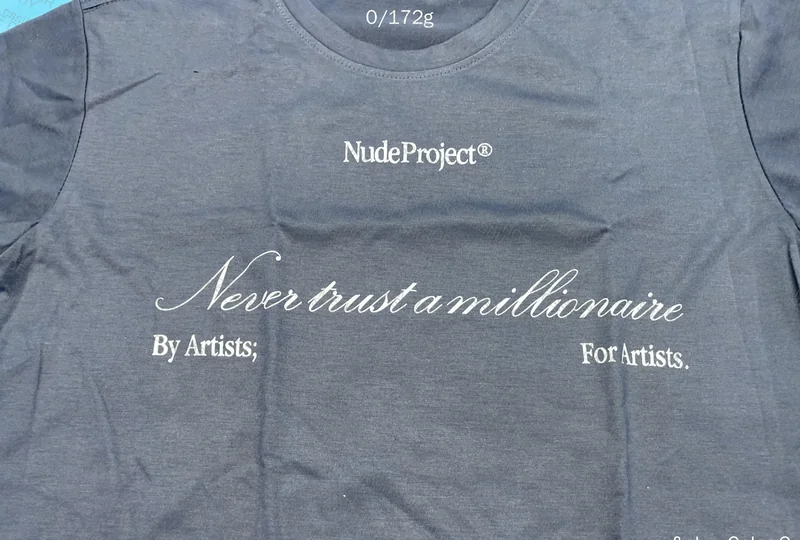 Tshirt Nude Project "never trust a millionaire" 5