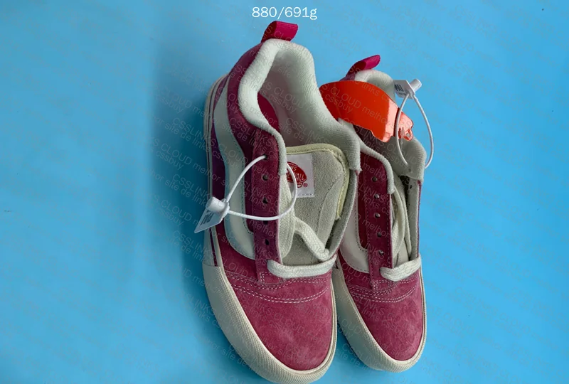 Vans Knu Skool Magenta and White