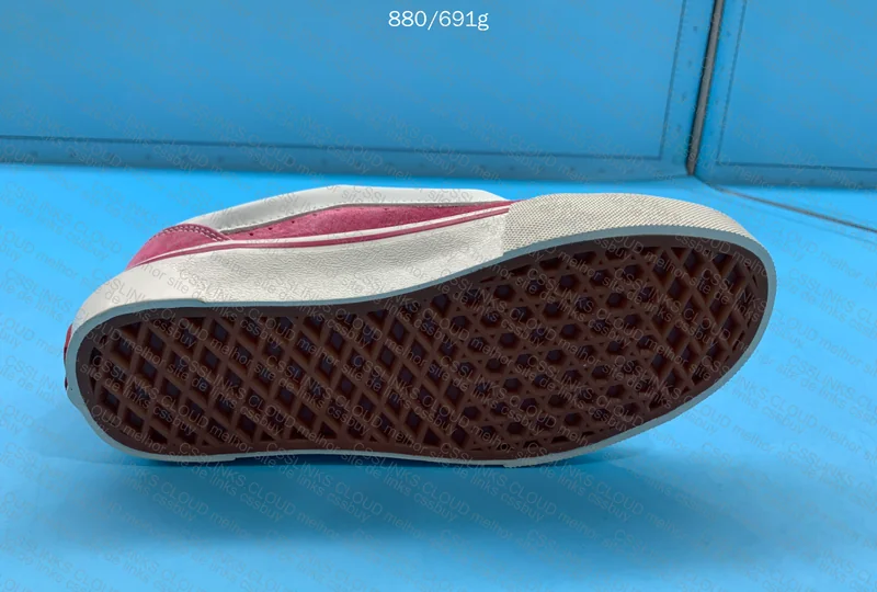 Vans Knu Skool Magenta and White 2