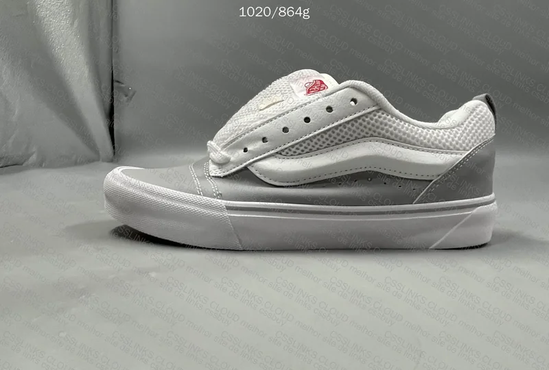 vans knu skool white grey